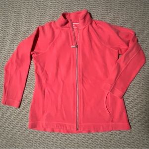 Tommy Bahama women’s full zip coral sweater, medium